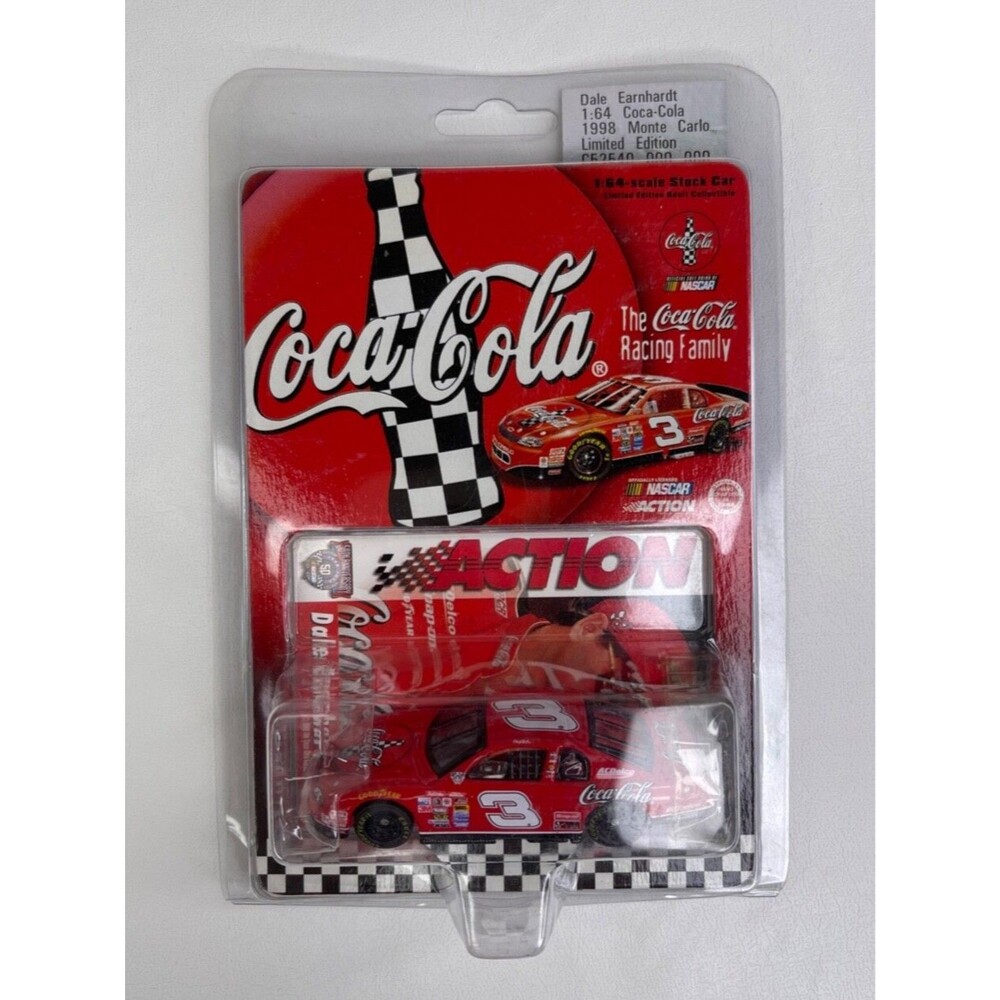 Dale Earnhardt #3 1998 Coca-Cola Monte Carlo 1:64 Diecast Action Racing NIB